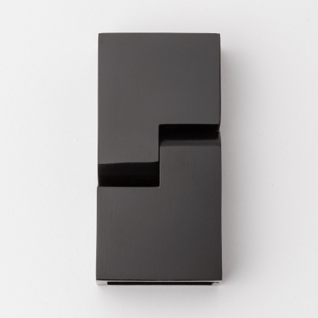 Регулируемое угловое соединение для штанги 30х10 матовый черный S10-30R02BL