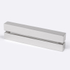 ручка - купе прямоугольная (квадратный профиль), нержавеющая сталь, хром