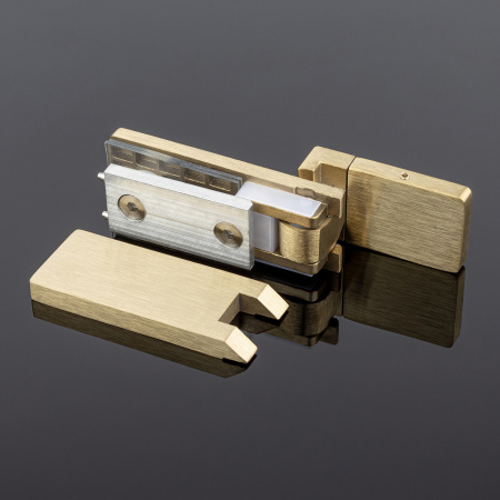 P03-106BGD/sus304 Петля стена-стекло, открывание 90˚, брашированное золото, sus304 P03-106BGD/sus304 Петля стена-стекло, открывание 90˚, брашированное золото, sus304