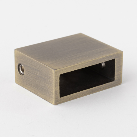 Соединитель труба стена-стекло 30*10, бронза бронза S10-3001BR