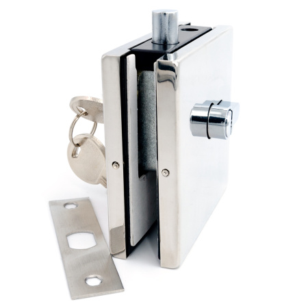 Замок для стеклянной двери L-MB050A-PC, Хром Глянцевый