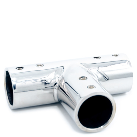 CK-506D19-PC Коннектор труба-труба Т-образный, D19мм, Хром глянцевый