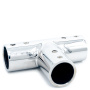 CK-506D19-PC Коннектор труба-труба Т-образный, D19мм, Хром глянцевый