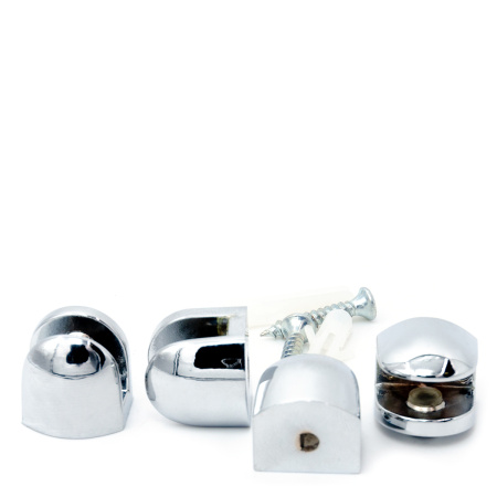 Держатель полки CS-103Z-PC, 8мм, комплект 4 шт,  Хром глянцевый