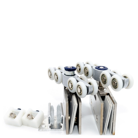 WJ-502-MC Комплект фурнитуры для раздвижной системы, SUS304, Хром Матовый