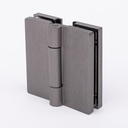 Петля стекло-стекло с  крышками, графит матовый, латунь H7903-GFM/brass Петля стекло-стекло с  крышками, графит матовый, латунь H7903-GFM/brass