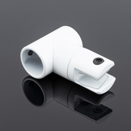 D02-512WM/sus304 Соединитель трубы ф19 180°, белый матовый, sus304