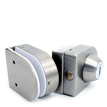 LC-18B-SSS Замок с ответной планкой на стекло, Хром Матовый