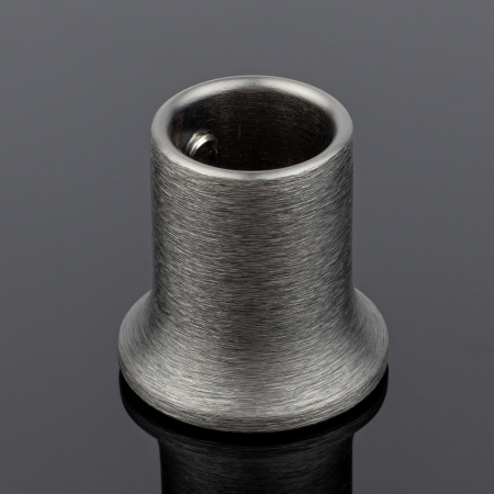 S02-506GFM/brass Соединитель труба-стена ф19, графит матовый, латунь