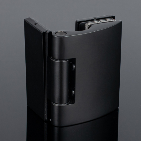 P03-103BLK/brass Петля стена-стекло 90°, черный матовый, латунь P03-103BLK/brass Петля стена-стекло 90°, черный матовый, латунь