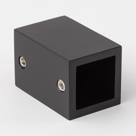 Крепление штанги 15х15 к стене матовый черный S10-1501BL