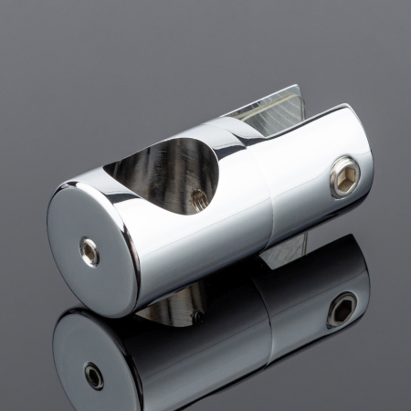 D02-507CR/brass Держатель стекла сквозной ф19, хром, латунь