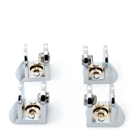 Держатель полки CS-101Z-PC, 10мм, комплект 4 шт,  Хром глянцевый