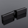 P03-105BLK/sus304 Петля стекло-стекло 180°, черный матовый, sus304