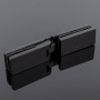P03-105BLK/sus304 Петля стекло-стекло 180°, черный матовый, sus304