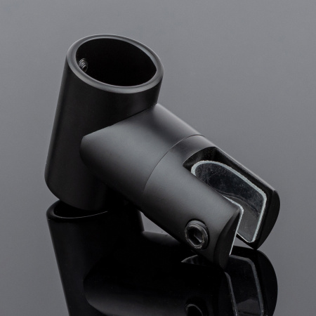 D02-512BLK/sus304 Соединитель трубы ф19 180°, черный матовый, sus304