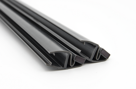 PVH04-907BKL8 Магнитный уплотнительный профиль для стекла 8 мм, регулируемый 90°- 180°, 2500мм, premium