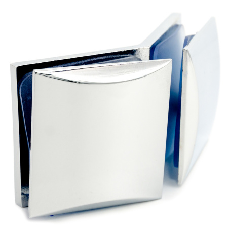 CP-304S-PC Коннектор стекло-стекло 135°, Хром глянцевый