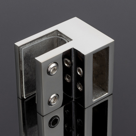 D02-503СR/sus304 Держатель труба-стекло 30х10 торцевой, хром, sus304