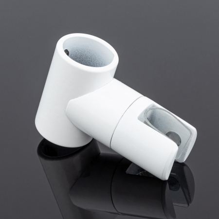 D02-512WM/sus304 Соединитель трубы ф19 180°, белый матовый, sus304