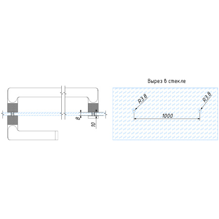 Ручка полотенцесушитель-скоба, графит матовый, нержавеющая сталь sus304 ZL01-GFM/sus304