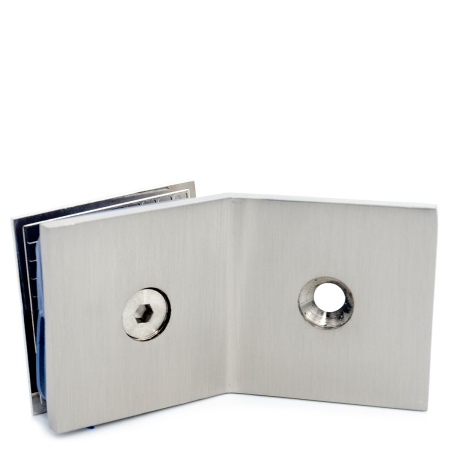 CP-305S-MC Коннектор стекло-стена 135°, Хром Матовый