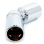 CK-411D19-PC Коннектор труба-труба регулируемый, D19мм, Хром глянцевый
