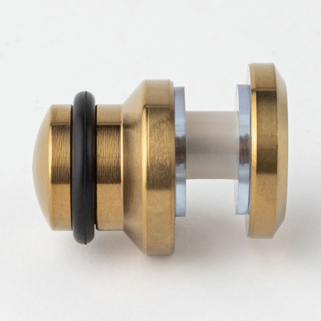 Фиксатор стекла к штанге 30х10 нижний Брашированное золото S10-F3001GDB