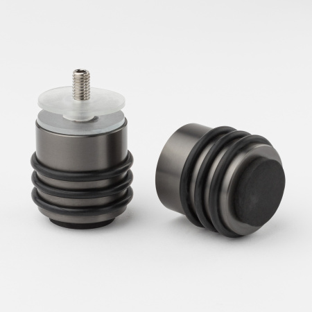 Кноб с резиновым торцом Графит R10-K03GF