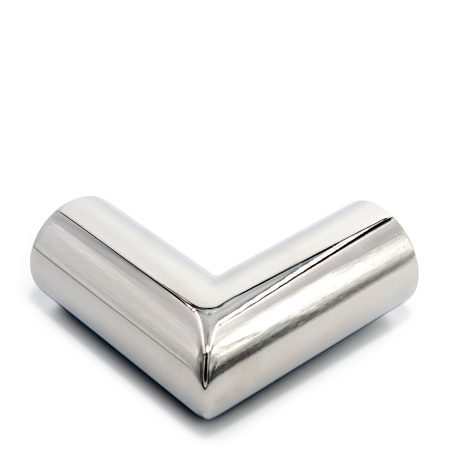 CK-502D19-PC Коннектор труба-труба 90°, D19мм, Хром глянцевый