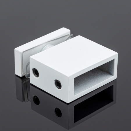 S02-505WM/sus304 Соединитель труба-стекло 30х10, белый матовый, sus304