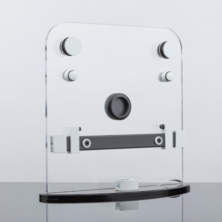 RS02-400BLK/SUS304 Комплект раздвижной системы для стеклянных душевых кабин, черный матовый, SUS304