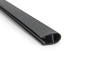 PVH04-906GFM8 Уплотнительный ПВХ профиль для стекла 8мм, 2500мм, premium, графит матовый
