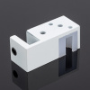 N02-402WM/sus304 Нижняя направляющая двойная, белый матовый,sus304
