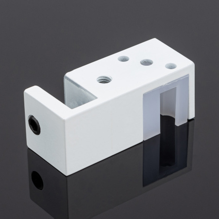 N02-402WM/sus304 Нижняя направляющая двойная, белый матовый,sus304