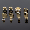 RS02-400GD/SUS304 Комплект раздвижной системы для стеклянных душевых кабин, яркое золото, SUS304