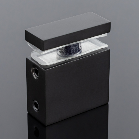 S02-505BLK/sus304 Соединитель труба-стекло 30х10, черный матовый, sus304