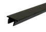 Z06-AL/BL Заглушка для опорного профиля 19х13х2, 1 м, алюминий/черный