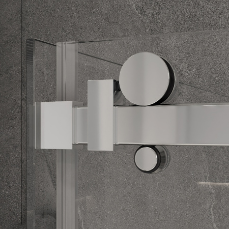 Комплект фурнитуры СП-ПХ3 для раздвижной душевой кабины из стекла