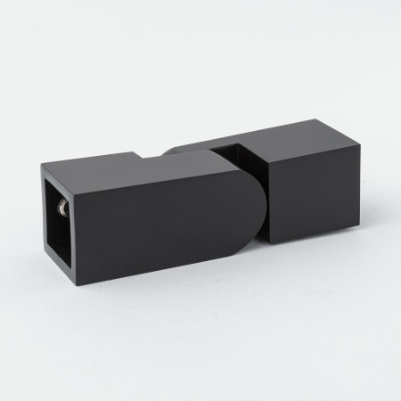 Соединитель регулируемый штанга-штанга 15х15 матовый черный S10-15R04BL