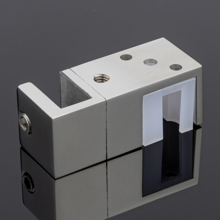 N02-402СR/SUS304 Нижняя направляющая двойная, для раздвижной системы RS02-400, хром, SUS304