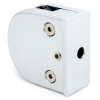 CW-409Z-PC Коннектор с плоским основанием из цинкового сплава, Хром глянцевый