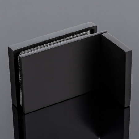 K02-203BLK/sus304 Коннектор стекло-стена, черный матовый, sus304