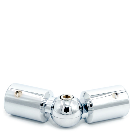 CK-411D19-PC Коннектор труба-труба регулируемый, D19мм, Хром глянцевый