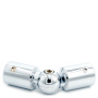 CK-411D19-PC Коннектор труба-труба регулируемый, D19мм, Хром глянцевый