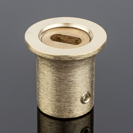 S02-506BGM/brass Соединитель труба-стена ф19, золото брашированное, латунь