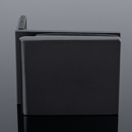 K03-200BLK/brass Коннектор, стекло-стена 90°, черный матовый, латунь