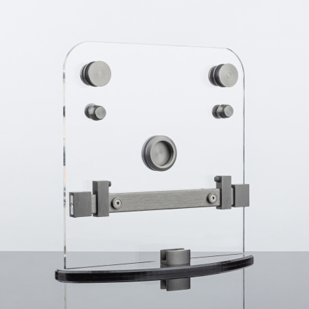 RS02-400GFM/SUS304 Комплект раздвижной системы для стеклянных душевых кабин, графит матовый, SUS304