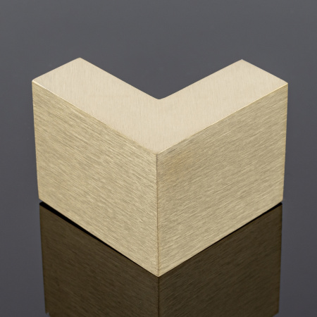 S02-504BGD/sus304 Соединитель трубы 30х10 угловой 90°, брашированное золото, sus304