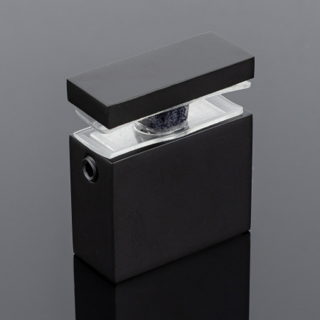 S02-505BLK/sus304 Соединитель труба-стекло 30х10, черный матовый, sus304